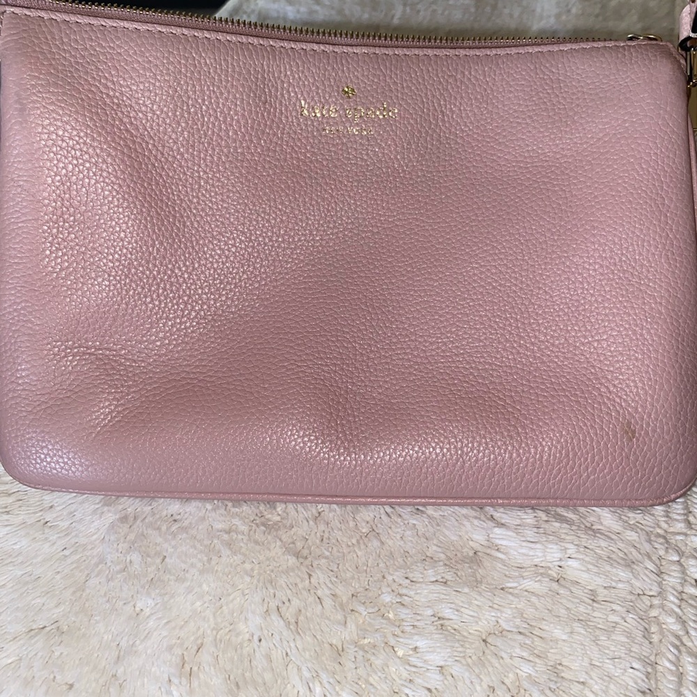 kate spade Blush Pink Pebbled Leather Crossbody Bag